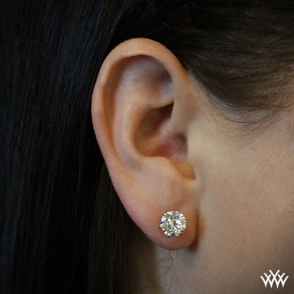Swarovski elements stud earrings - Picture 3 of 4